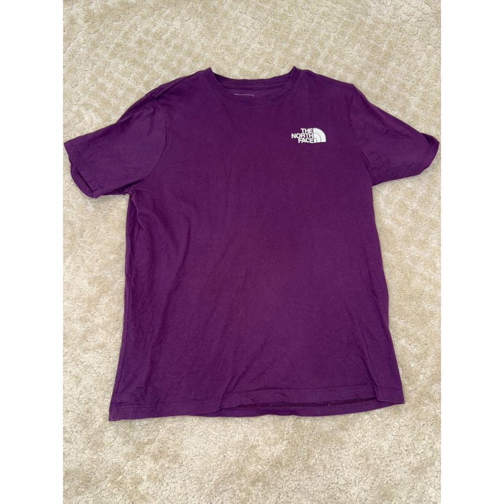The North Face Womens Circular Design Logo Purple Short Sleeve T-Shirt Size M